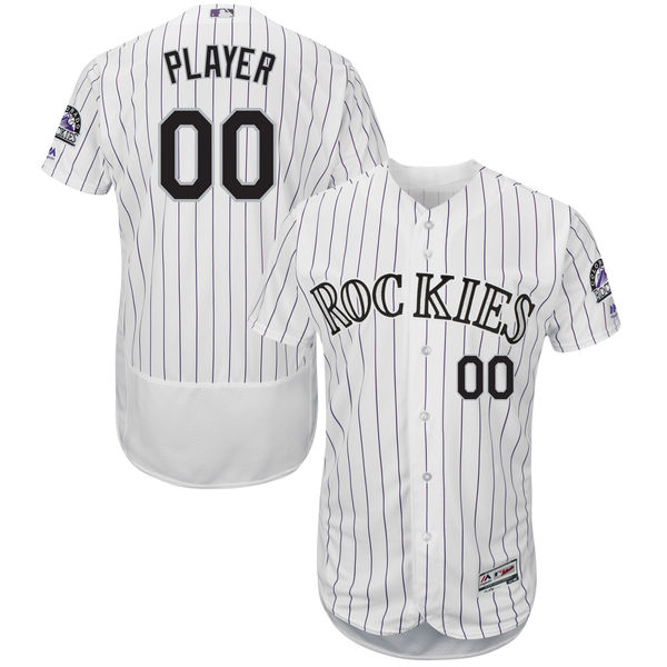 Men's Colorado Rockies Flex Base Custom Jersey MLBC0079